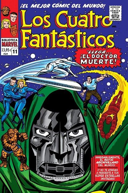 BIBLIOTECA MARVEL LOS 4 FANTÁSTICOS 11 DE 1966 A 1967